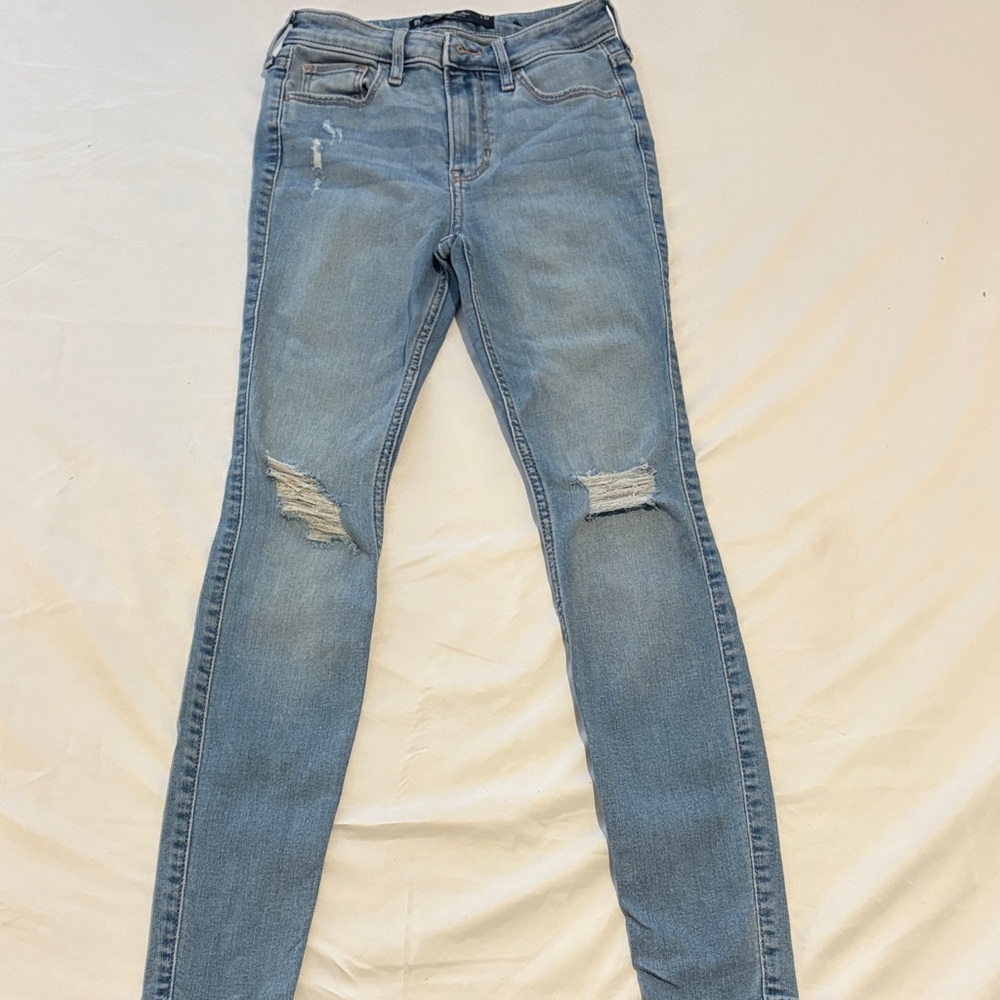 Hollister Women's Light Blue Skinny Jeans